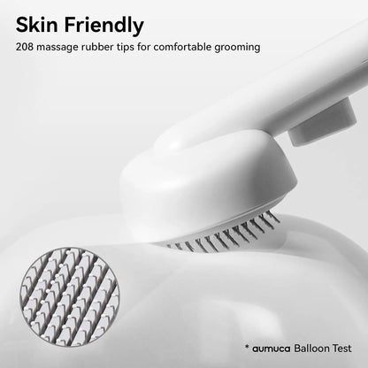 Self Cleaning Cat Brush for Shedding & Massage Short Long Hair Grooming