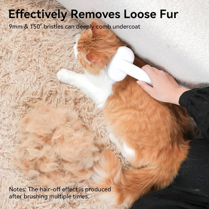 Self Cleaning Cat Brush for Shedding & Massage Short Long Hair Grooming