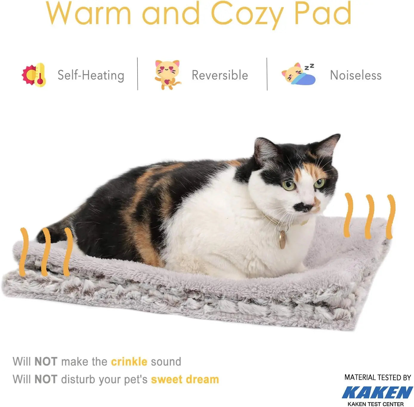 Self Heating Cat Pad – 27.5" x 18.5" Thermal Pet Bed for Cats, Kittens & Small Dogs