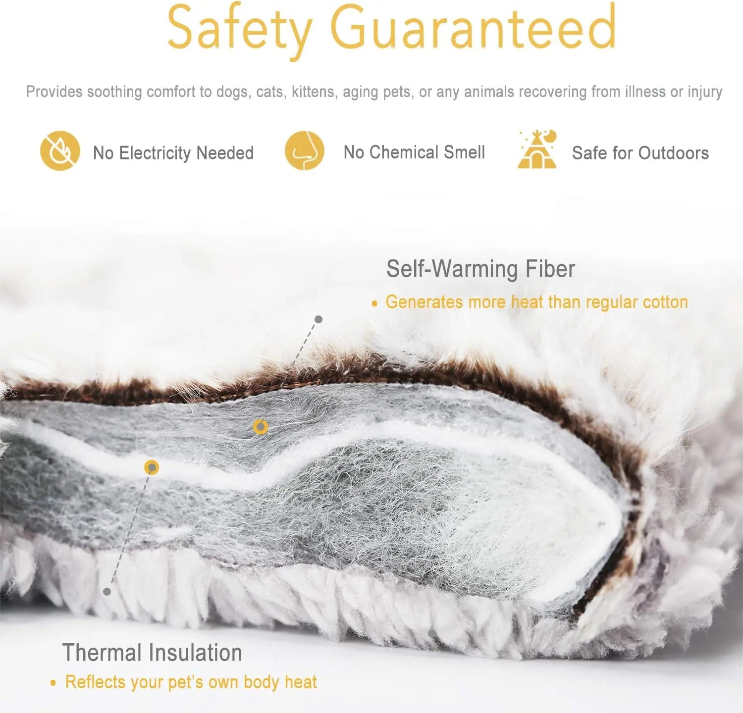 Self Heating Cat Pad – 27.5" x 18.5" Thermal Pet Bed for Cats, Kittens & Small Dogs