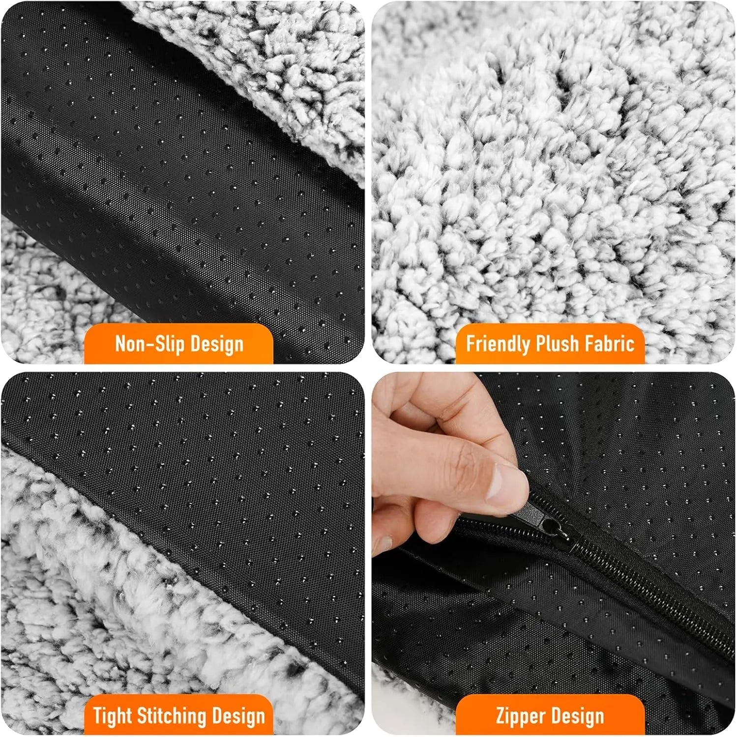 Self Warming Cat Bed – Dual Foil, Washable Cover, Non-Slip