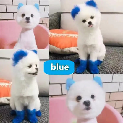 Semi-Permanent Dog Hair Dye 3-Pack – Long-Lasting, Safe, Mixable Pet Colors