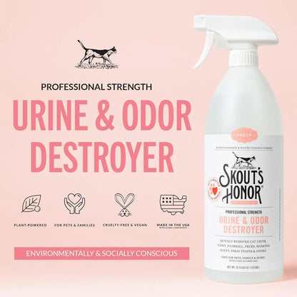 Skout's Honor Cat Urine & Odor Destroyer 35oz Carpet Cleaner Pro Strength