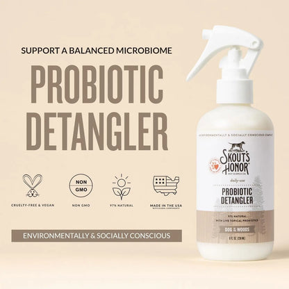 Skout’s Honor Probiotic Pet Detangler Spray – Hydrating & Conditioning