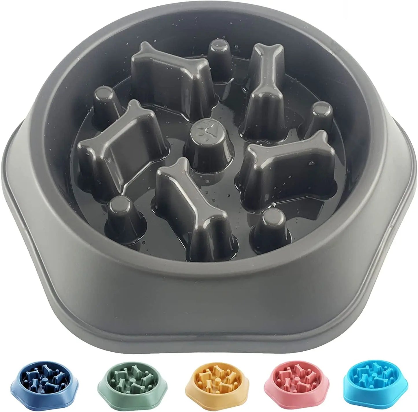 Slow Feeder Dog Bowl – Anti-Gulping, Non-Slip Design for Healthy Eating & Reduced Bloat in Small and Medium Dogs