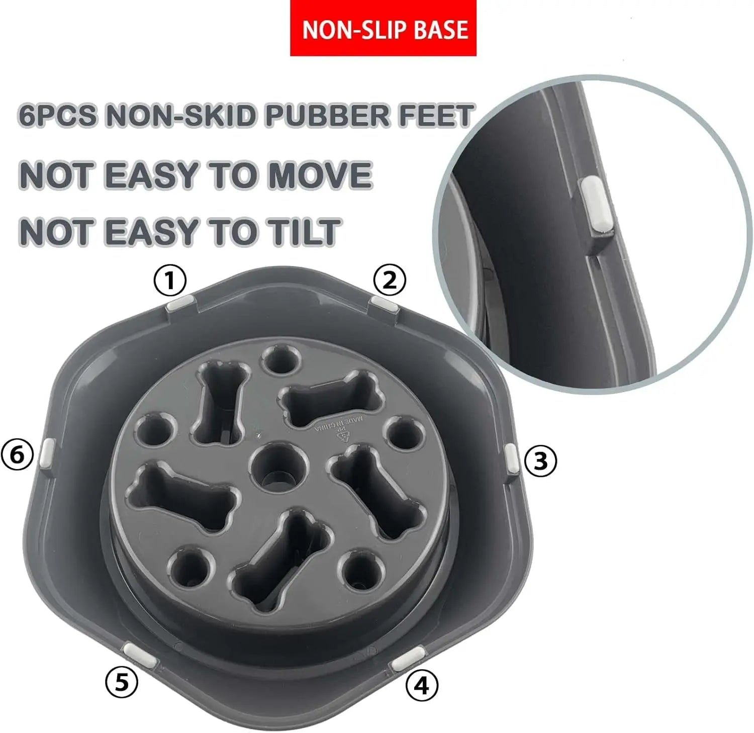 Slow Feeder Dog Bowl – Anti-Gulping, Non-Slip Design for Healthy Eating & Reduced Bloat in Small and Medium Dogs