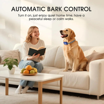Smart AI Bark Collar for Dogs – Rechargeable Humane No-Shock Training Collar
