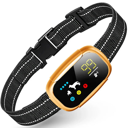 Smart Anti-Bark Dog Collar – 4 Training Modes, Waterproof and Adjustable Fit Orange