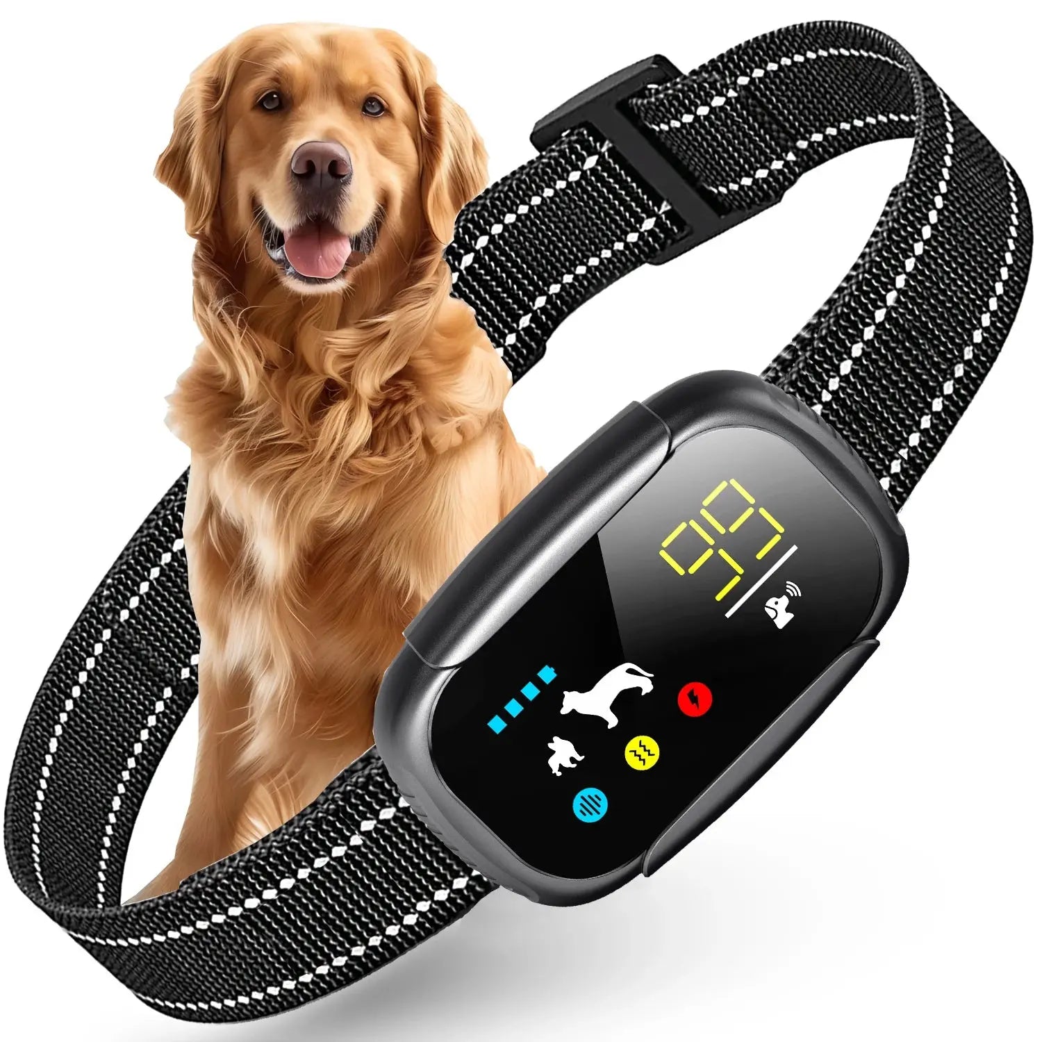 Smart Anti-Bark Dog Collar – 4 Training Modes, Waterproof and Adjustable Fit