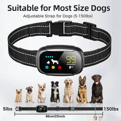 Smart Anti-Bark Dog Collar – 4 Training Modes, Waterproof and Adjustable Fit