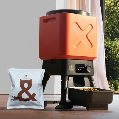 Smart Automatic Dog Feeder 14L – WiFi App Control & Dual Power For Large Dogs Default Title