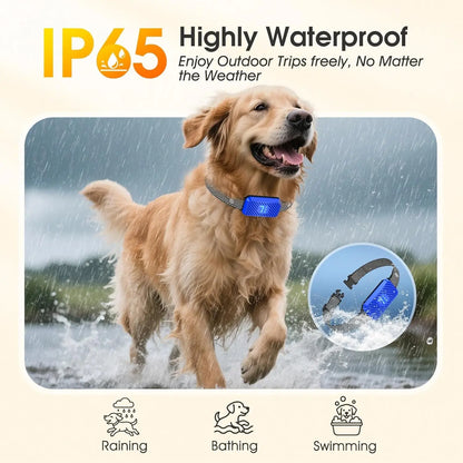 Smart Dog Bark Collar – Rechargeable No-Bark Training Collar w/ 3 Modes, 7 Levels