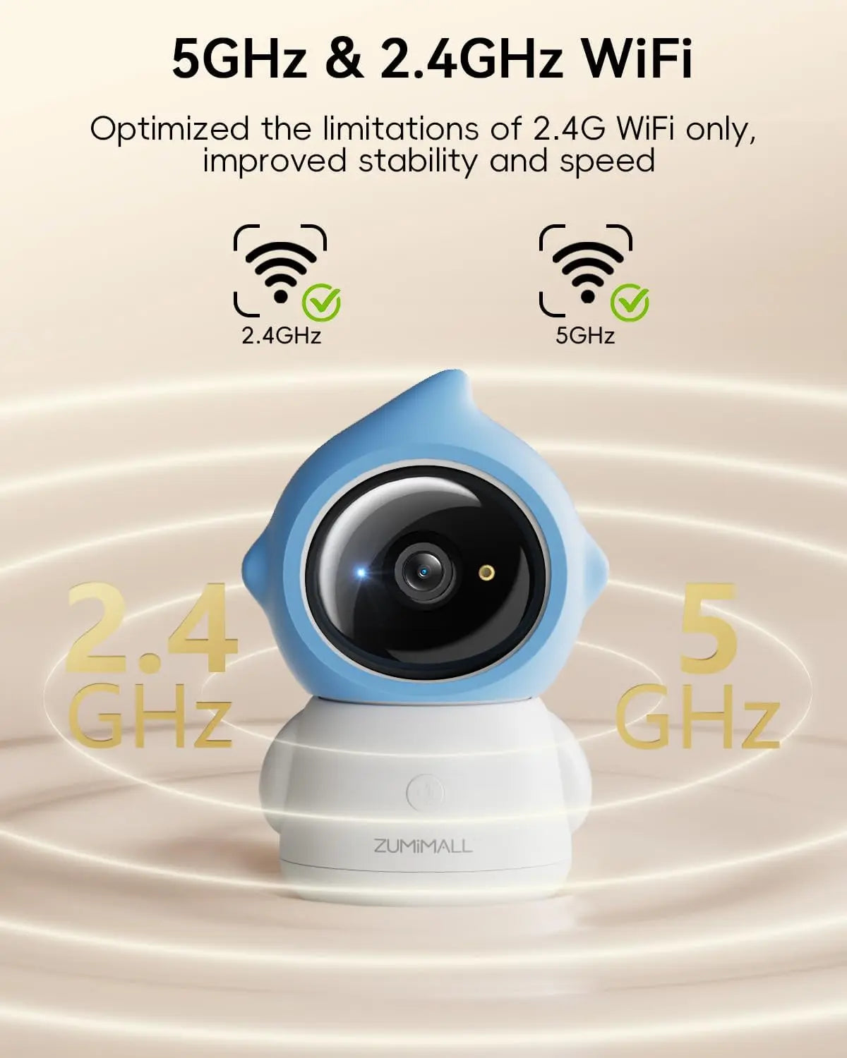 Smart Pet Camera with Laser Toy 3MP Auto Tracking 5G/2.4G WiFi Alexa Compatible