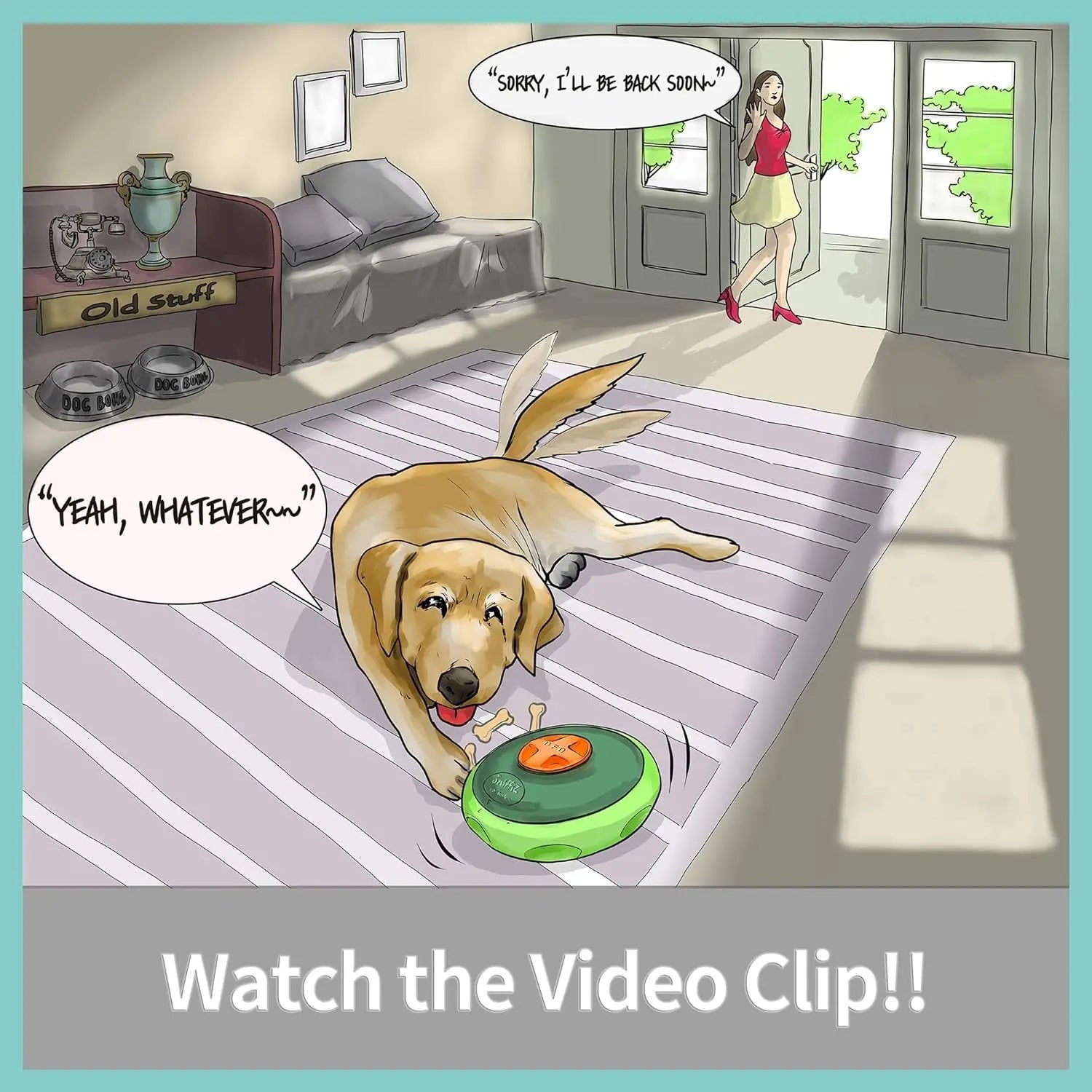 UFO Interactive Dog Treat Dispensing Puzzle Slow Feeder Toy