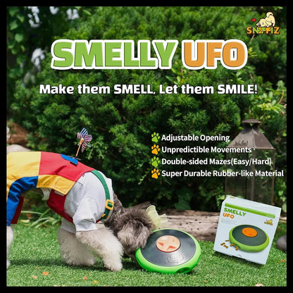 UFO Interactive Dog Treat Dispensing Puzzle Slow Feeder Toy