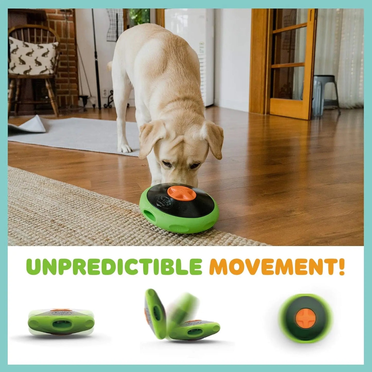 UFO Interactive Dog Treat Dispensing Puzzle Slow Feeder Toy