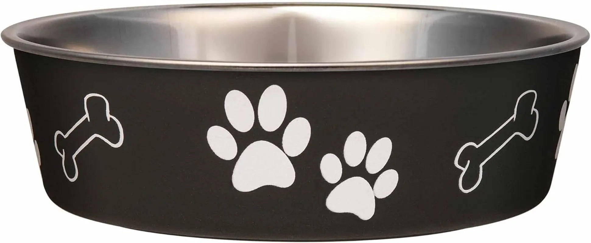 Stainless Steel Dog & Cat Bowl | Spill-Resistant Feeding Bowl (various colors) Espresso