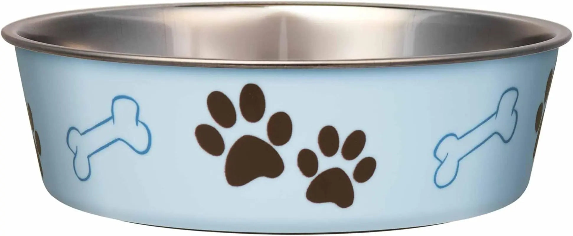 Stainless Steel Dog & Cat Bowl | Spill-Resistant Feeding Bowl (various colors) Murano Blue