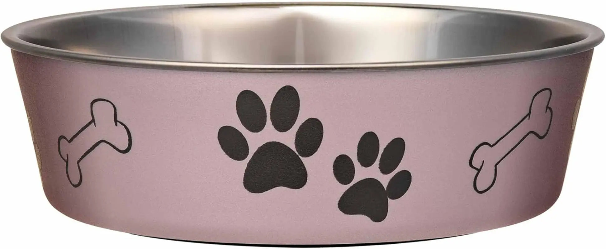 Stainless Steel Dog & Cat Bowl | Spill-Resistant Feeding Bowl (various colors) Grape