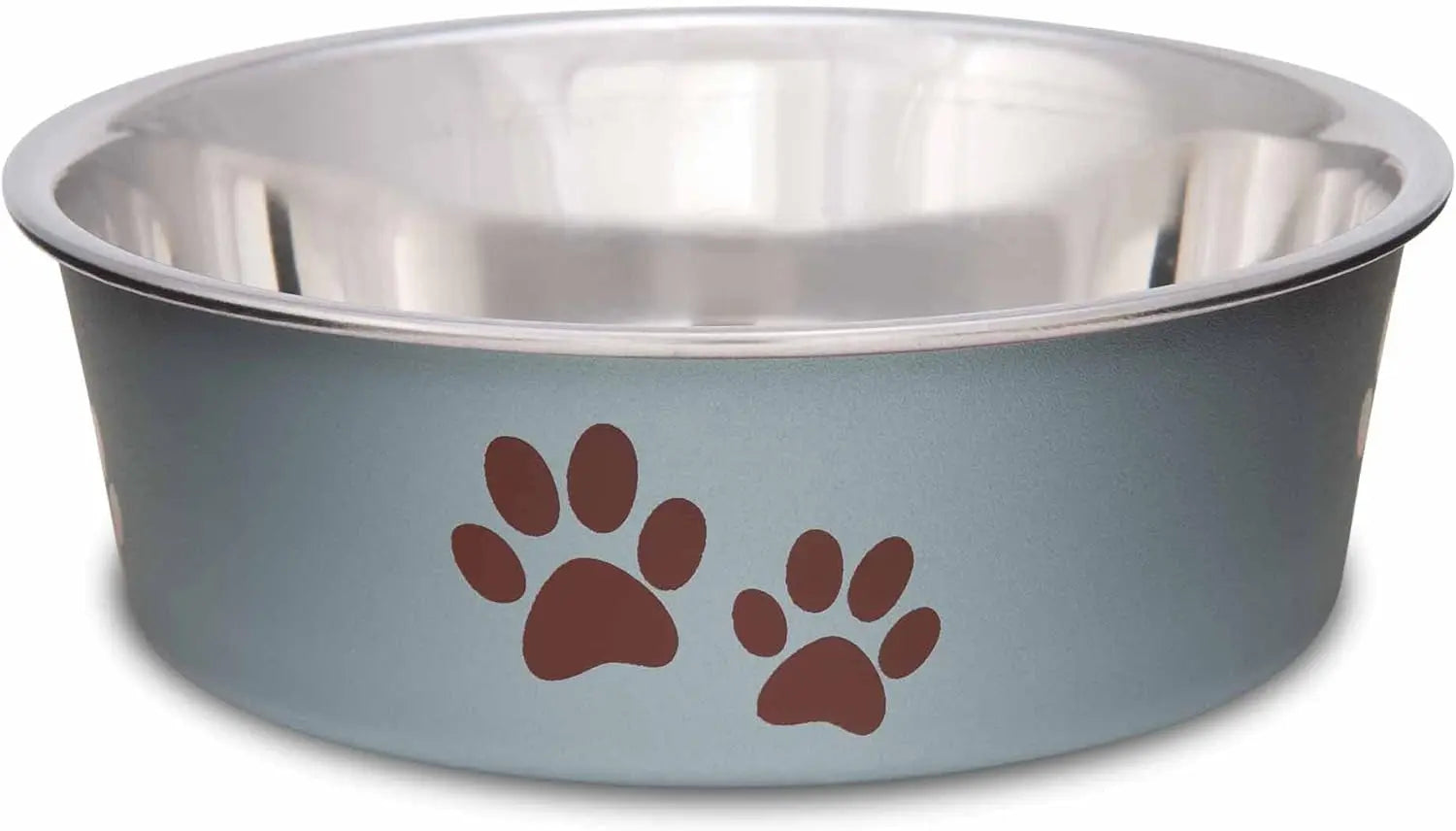 Stainless Steel Dog & Cat Bowl | Spill-Resistant Feeding Bowl (various colors) Blueberry Small