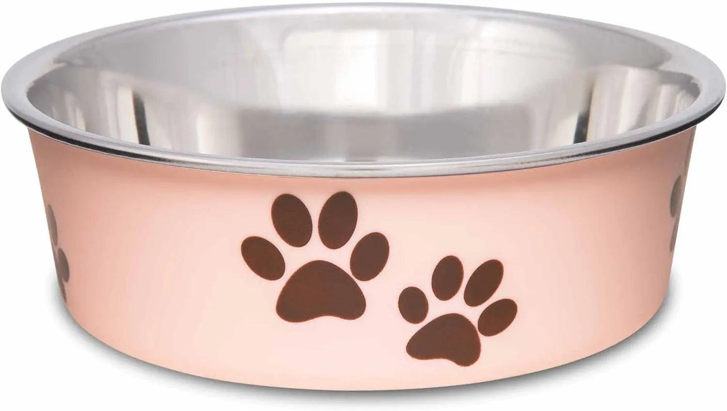 Stainless Steel Dog & Cat Bowl | Spill-Resistant Feeding Bowl (various colors) Paparazzi Pink Small