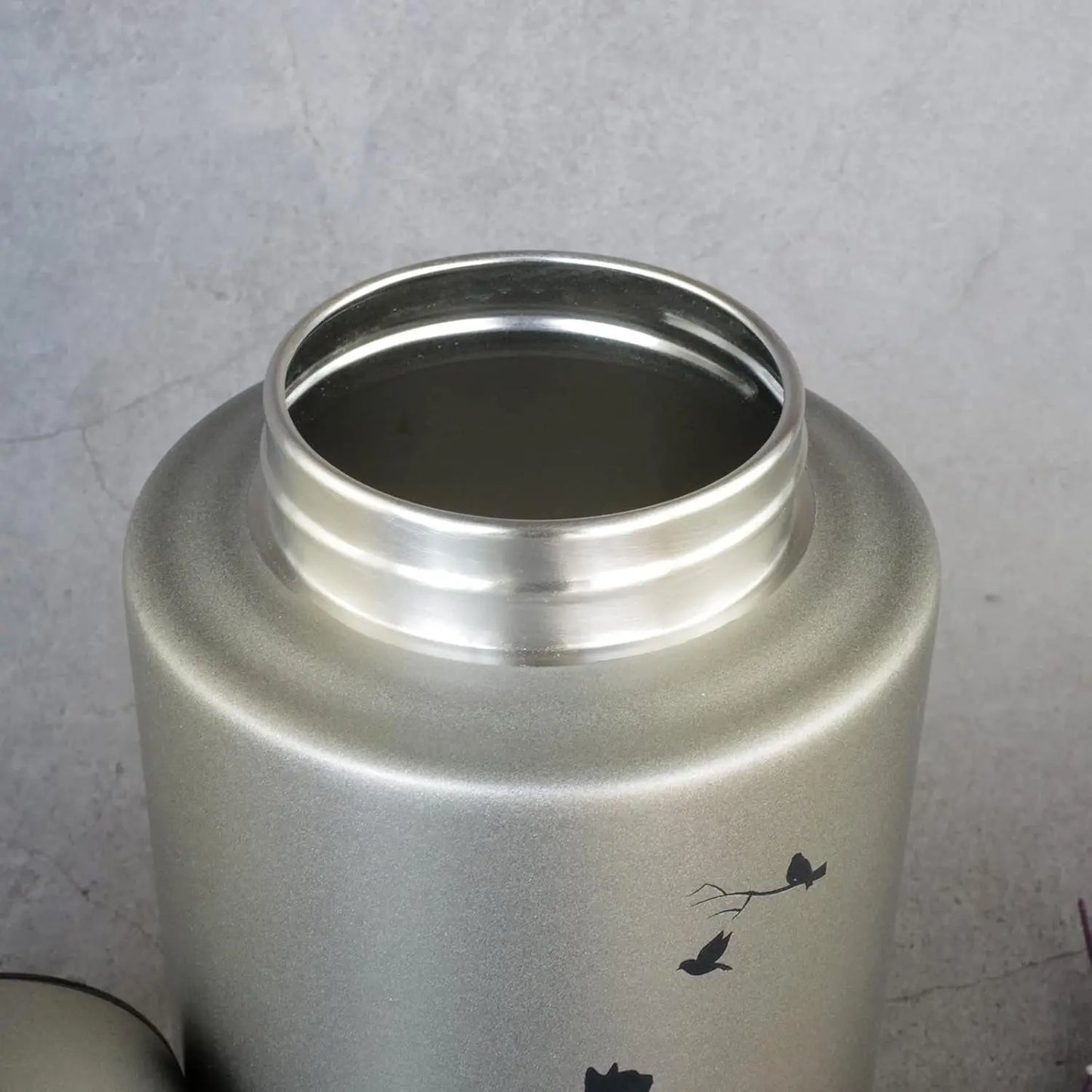 Stainless Steel Pet Memorial Urn for Cats & Small Dogs with Secure Lid Keepsake