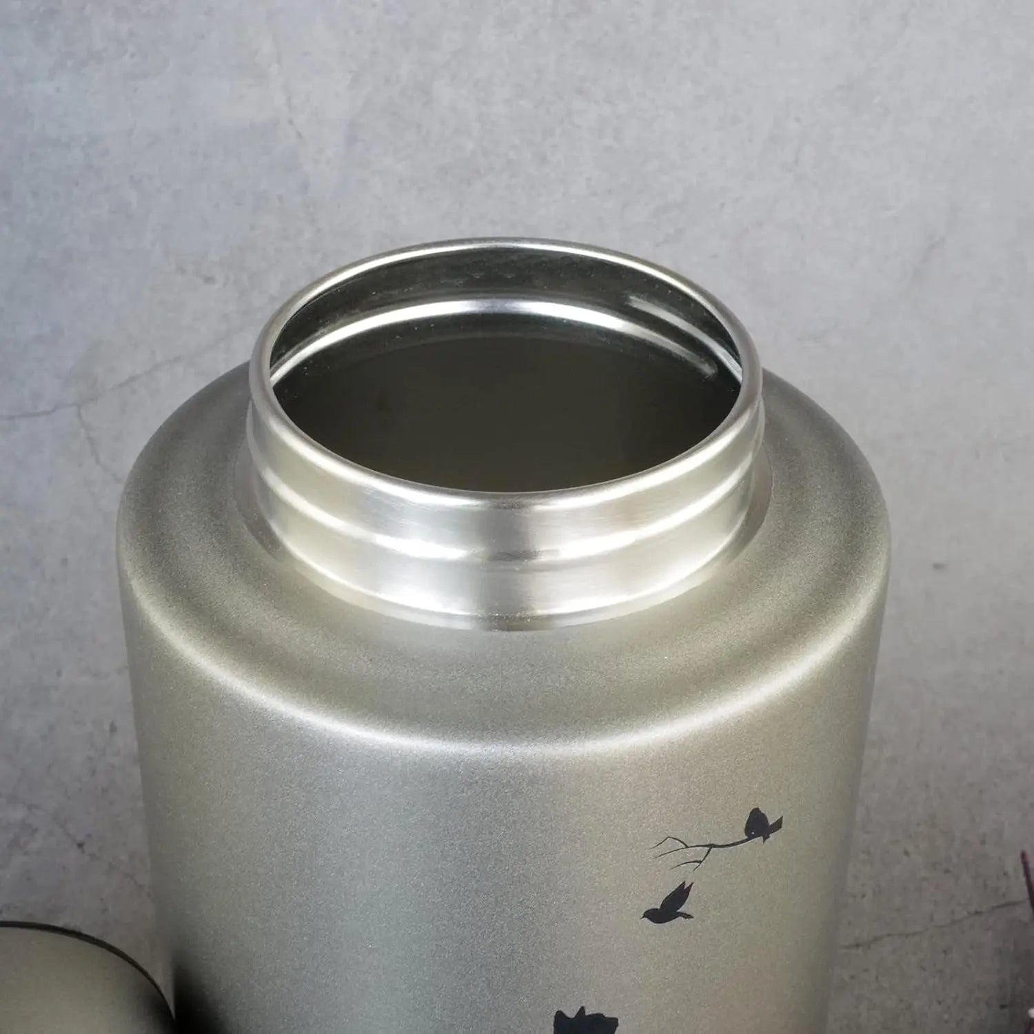 Stainless Steel Pet Memorial Urn for Cats & Small Dogs with Secure Lid Keepsake