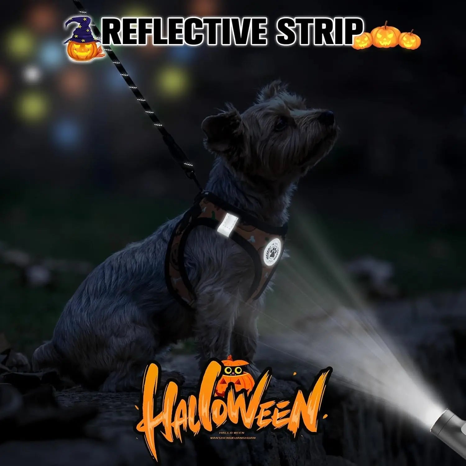 Step-In Dog Harness & Leash Set in Various Patterns – Reflective No Pull (XS- XL)