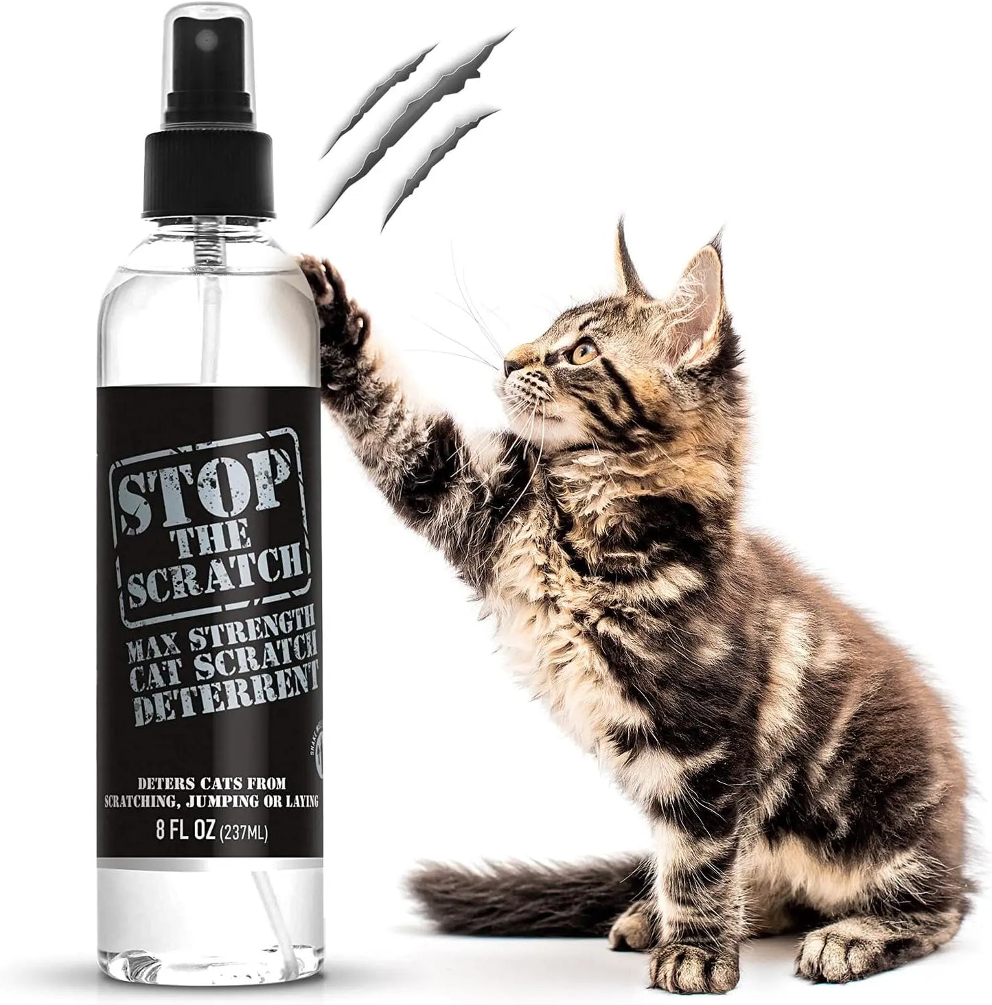 Stop the Scratch Kittens & Cat Deterrent Spray Rosemary Oil Non-Toxic Trainer