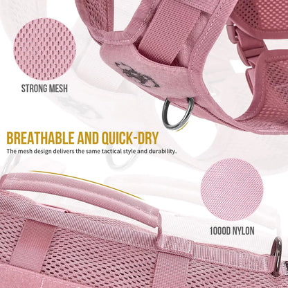 Tactical No-Pull Dog Harness – Mesh Military Vest with Handles for S -XL Dogs