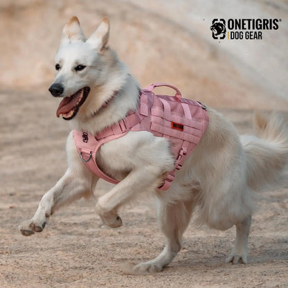 Tactical No-Pull Dog Harness – Mesh Military Vest with Handles for S -XL Dogs