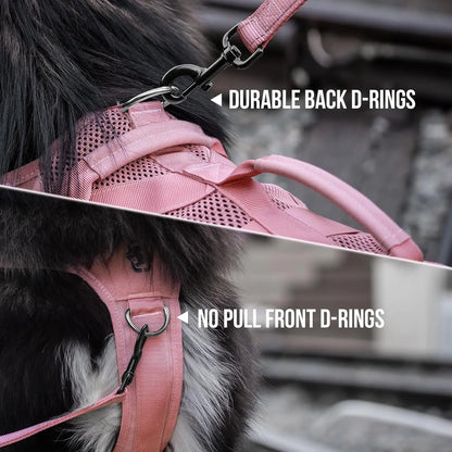 Tactical No-Pull Dog Harness – Mesh Military Vest with Handles for S -XL Dogs