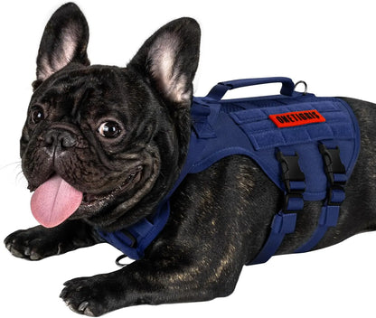 Tactical No-Pull Dog Harness – Mesh Military Vest with Handles for S -XL Dogs Blue Xs