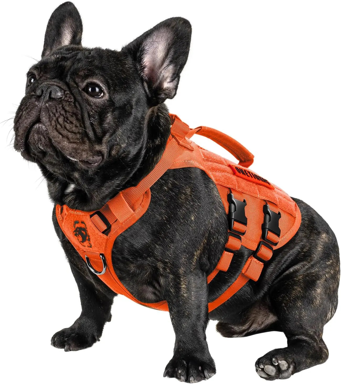 Tactical No-Pull Dog Harness – Mesh Military Vest with Handles for S -XL Dogs Orange Xs