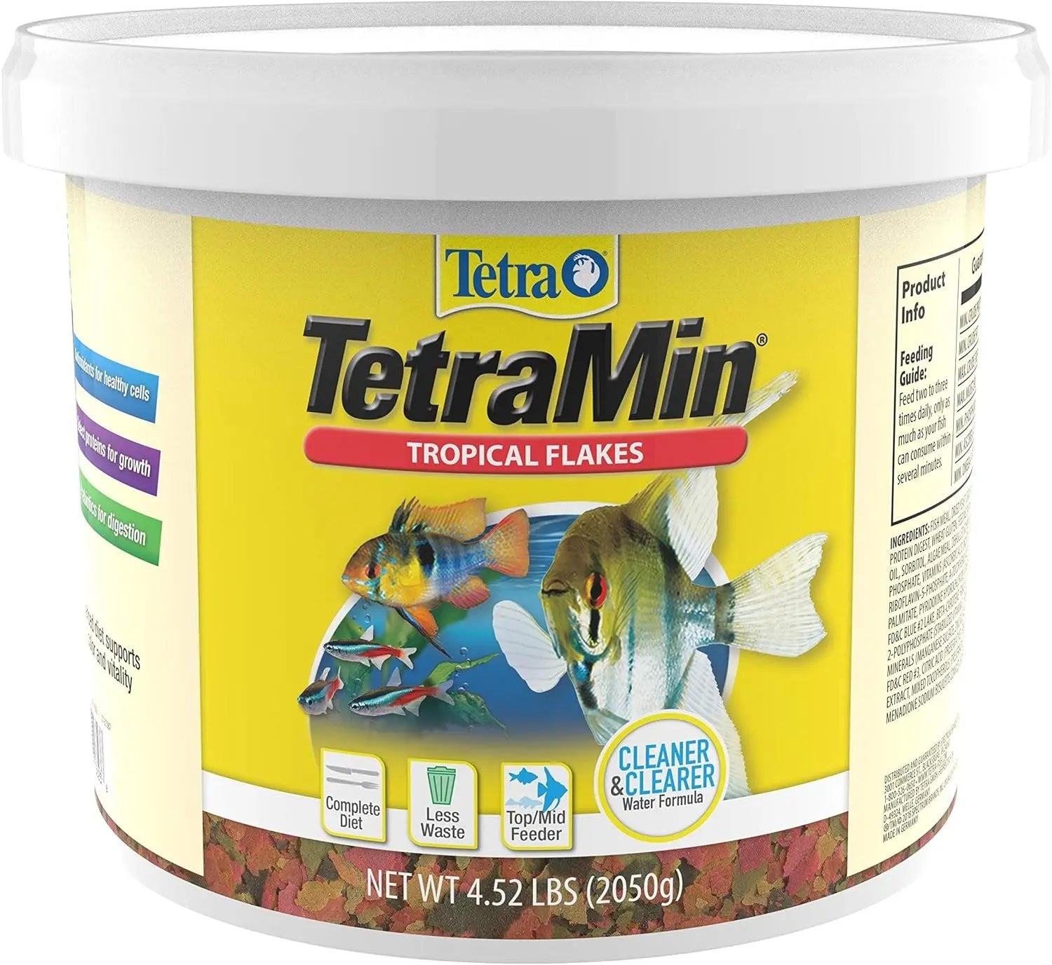 TetraMin Tropical Flake Fish Food Balanced Nutrition Clear Water Formula