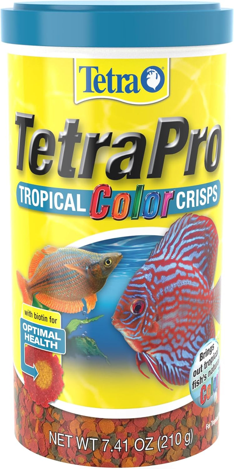 TetraPro Tropical Color Crisps Fish Food Color Enhancing 7.41oz 7.41 Ounce (Pack Of 1)