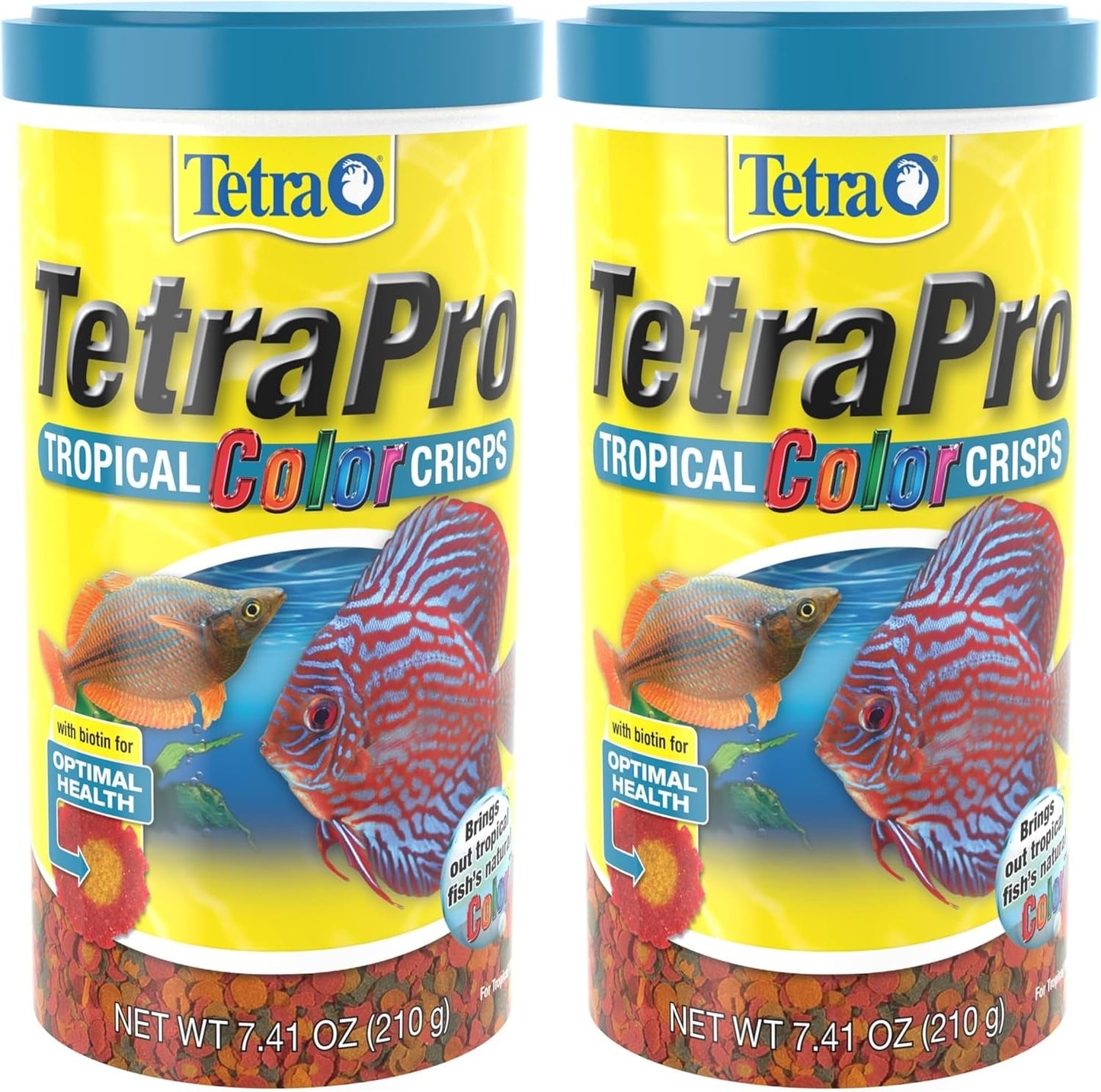 TetraPro Tropical Color Crisps Fish Food Color Enhancing 7.41oz 7.41 Ounce (Pack Of 2)