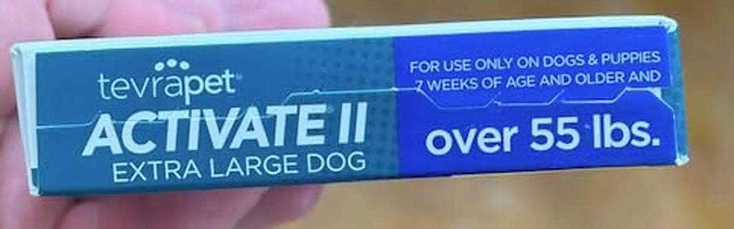 TevraPet Activate II Flea & Tick for Dogs 55+ lbs – 4 Month Supply