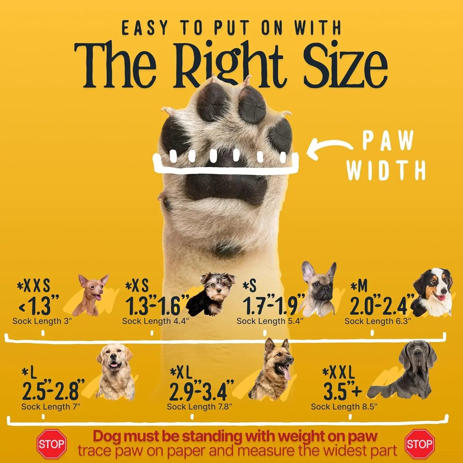 Tigertoes Non-Slip Dog Socks for Outdoors & Indoors, Extra Grip Paw Protection