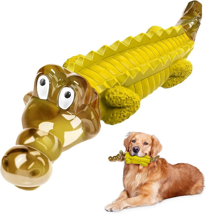 Tough Dog Chew Toy for Aggressive Chewers – Durable Interactive Toy Yellow