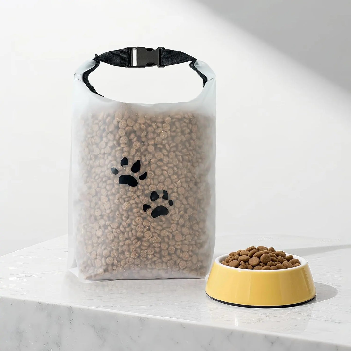 Travel Dog Food Storage Bag, Roll-Top Airtight Kibble Container 14 Cups Default Title