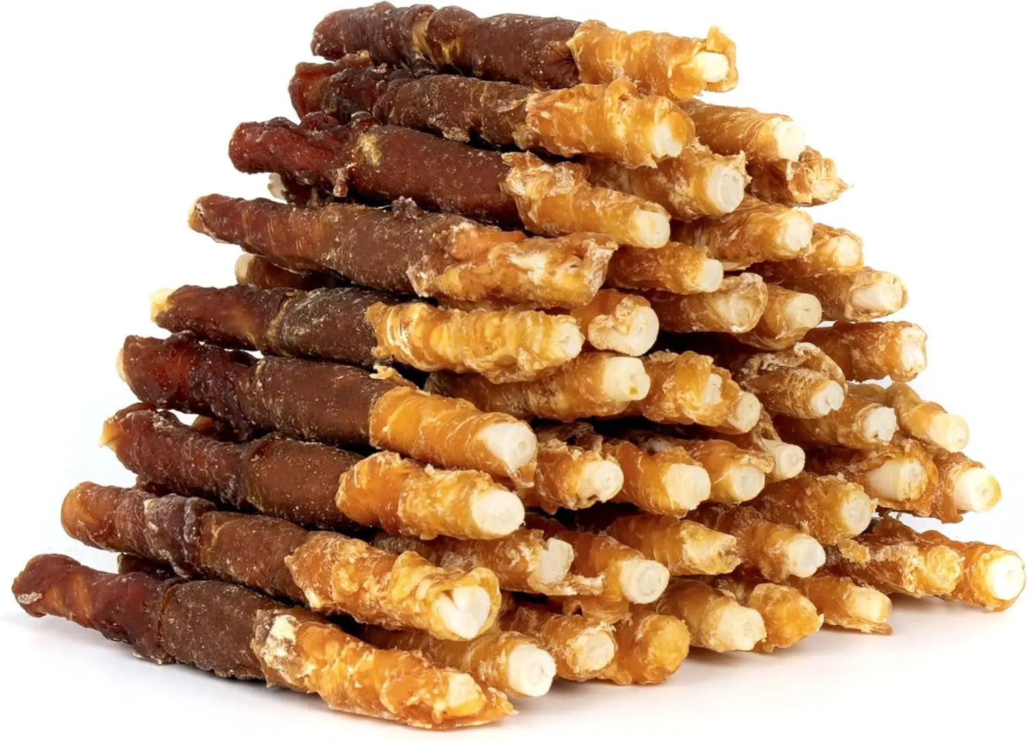 Triple Flavor Rawhide Dog Treats 5” Chicken, Duck & Chicken Liver Sticks 1.98 Pound (Pack Of 1)