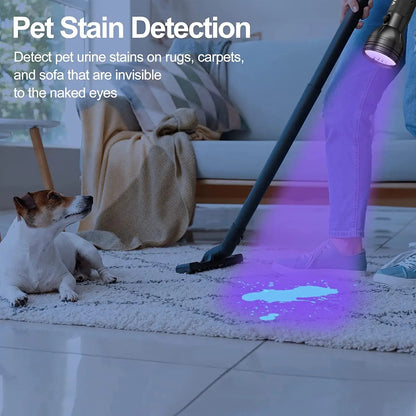 UV Blacklight, 51 LED Pet Urine & Stain Detector, Bed Bug & Scorpion Finder