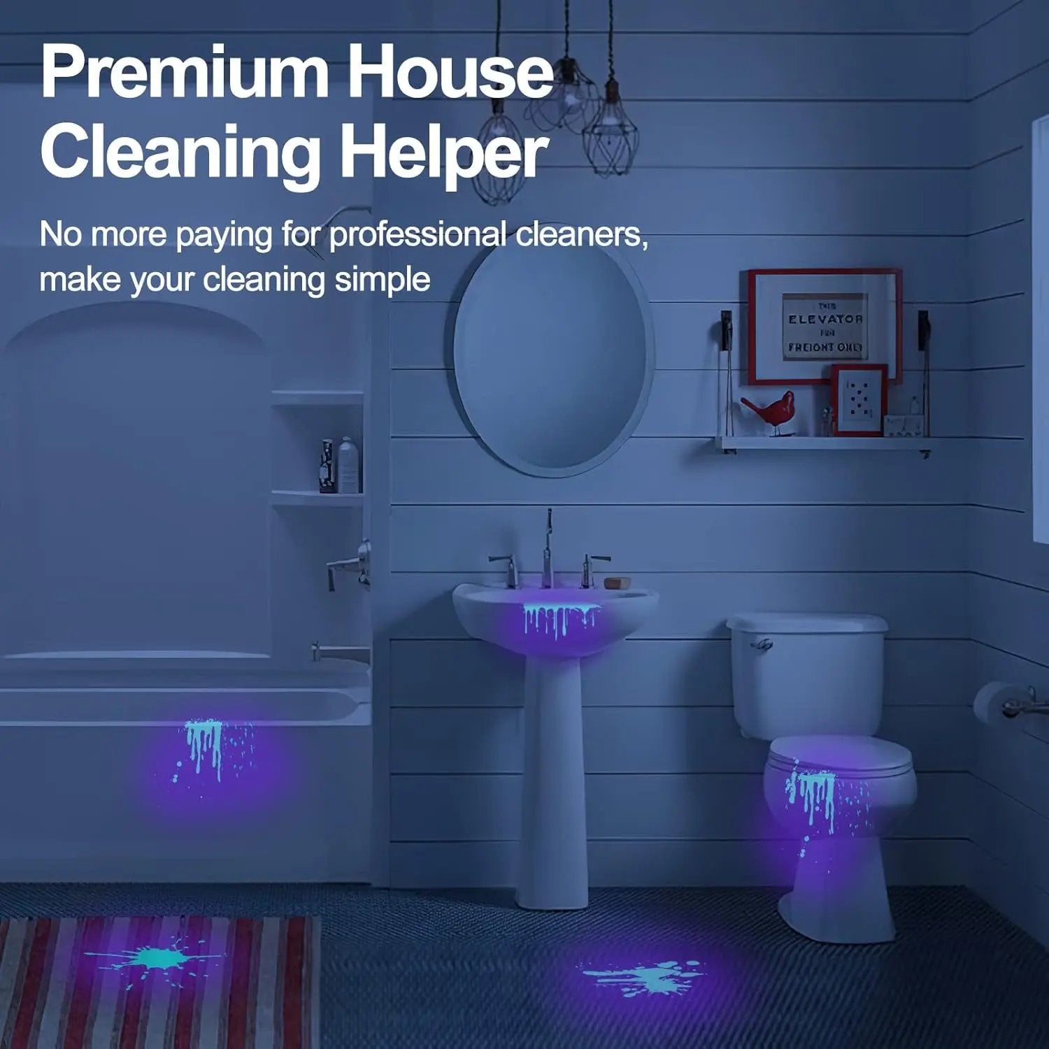 UV Blacklight, 51 LED Pet Urine & Stain Detector, Bed Bug & Scorpion Finder