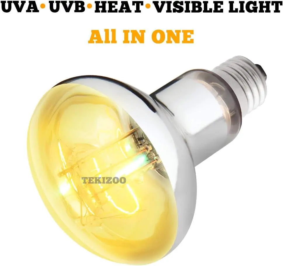 UVA UVB Reptile High Intensity Basking Heat Lamp Bulb 80W 125W 160W