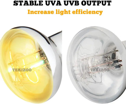 UVA UVB Reptile High Intensity Basking Heat Lamp Bulb 80W 125W 160W