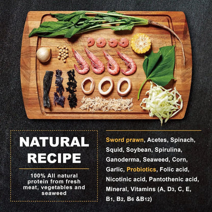 Ultra Fresh Betta Food Pro Shrimp Patties 50% Prawn Natural Protein