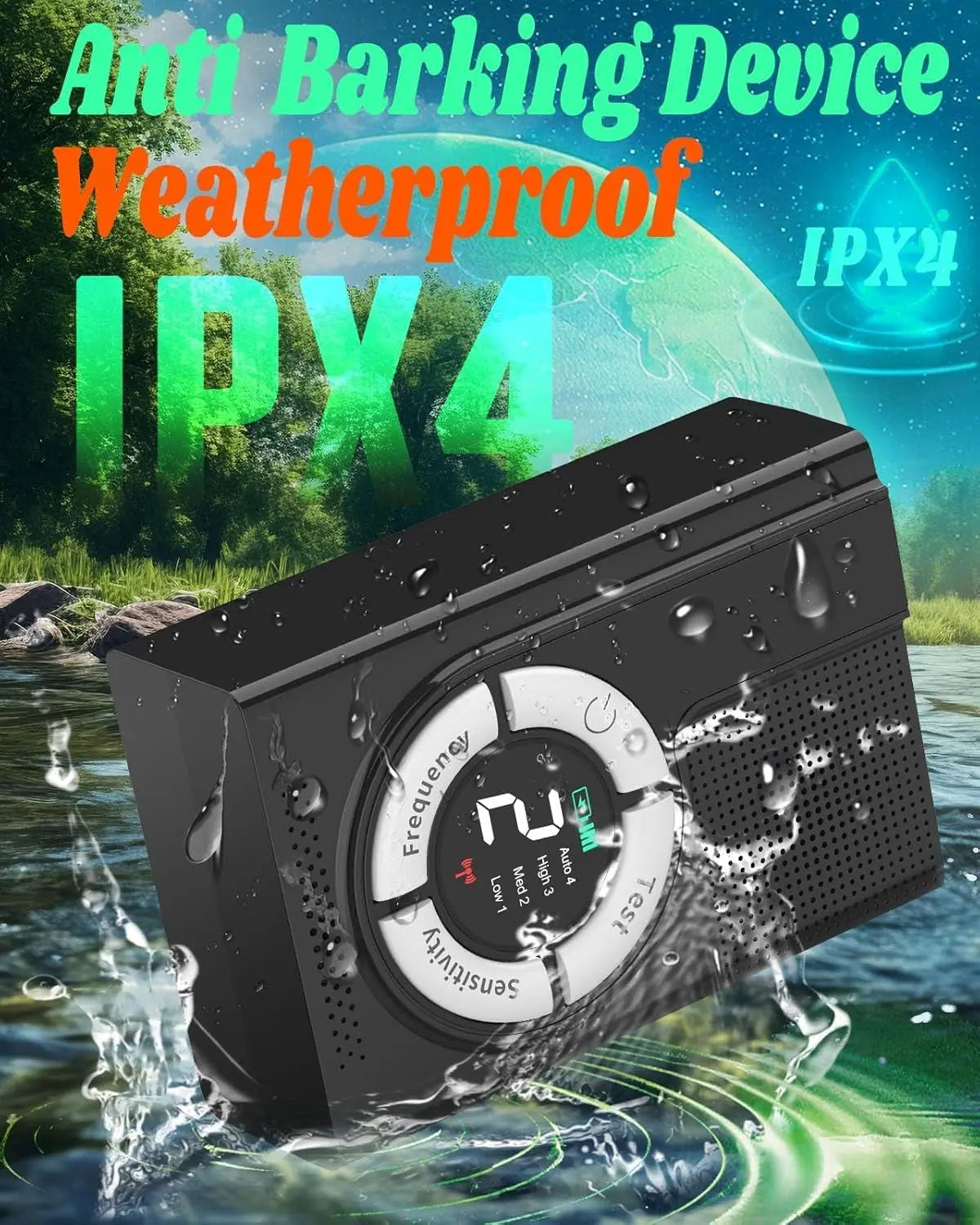 Ultrasonic Anti Barking Device Rechargeable Dog Bark Control Trainer 50Ft