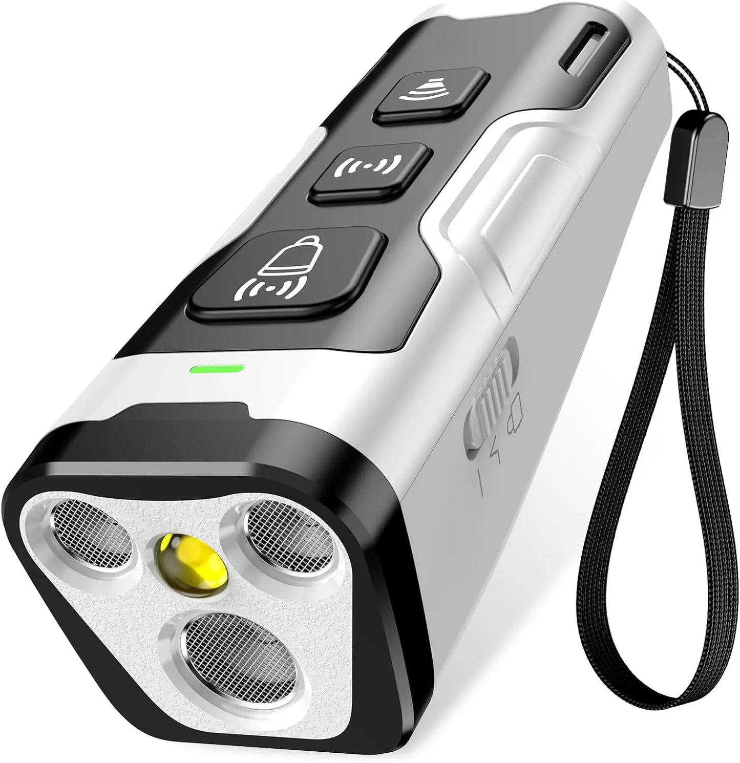 Ultrasonic Dog Bark Control Device – Bark Deterrent, 6 Training Modes, 23FT Range, Safe & Humane, Rechargeable Silver