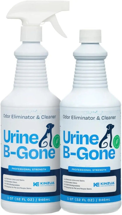 Urine B-Gone Enzyme Pet Odor Eliminator & Stain Remover – Lavender/Citrus Scent Original 32 Fl Oz (Pack Of 2)